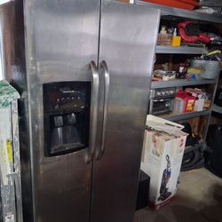 Stainless Steel Refrigerator, Or  Grandma's Old Frigidaire  Refrigerator 