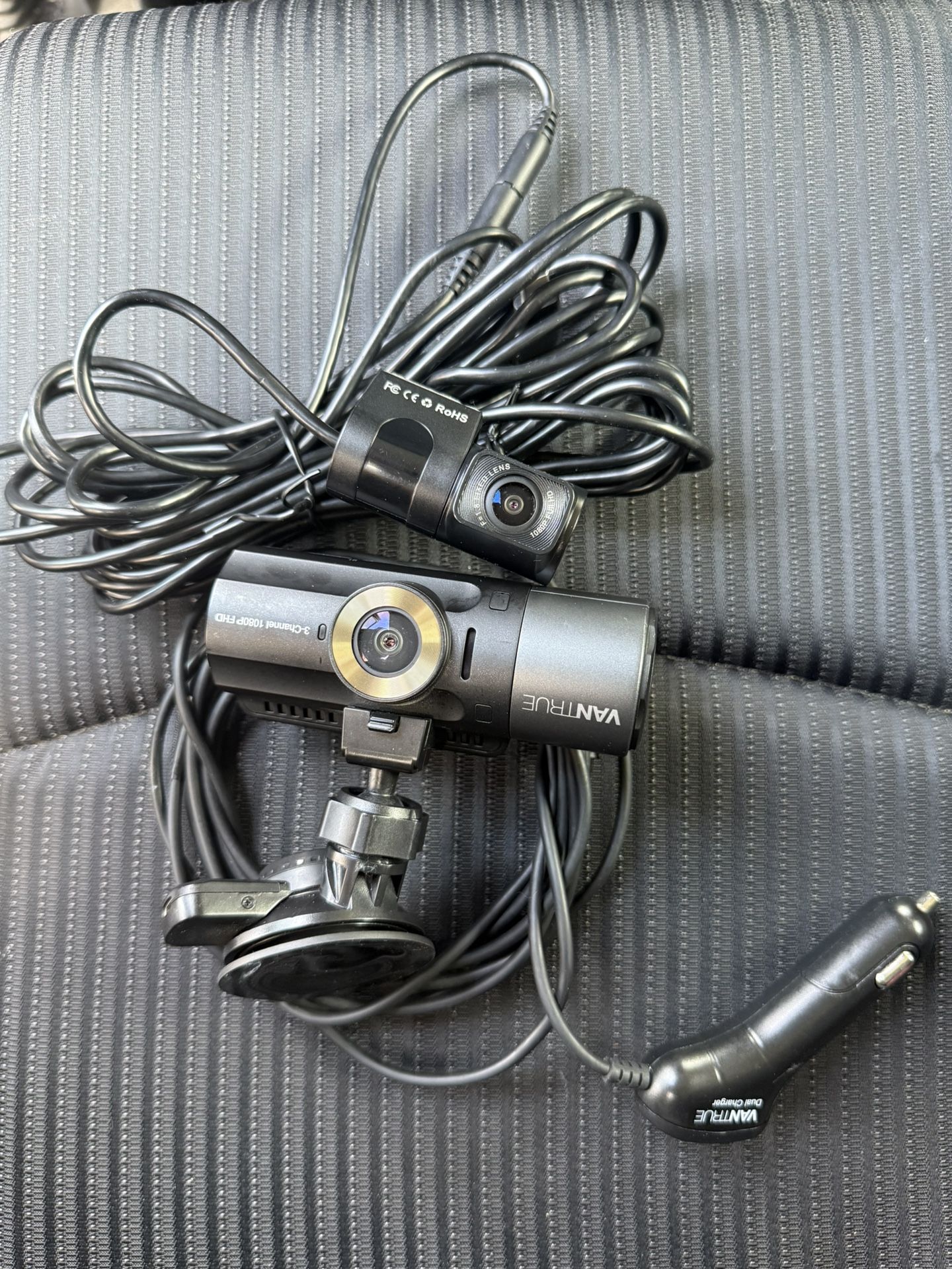 4k Dash cam for sale - vanture N4 3 channel camera system.The Ultimate Dash Cam for Safety/Security!