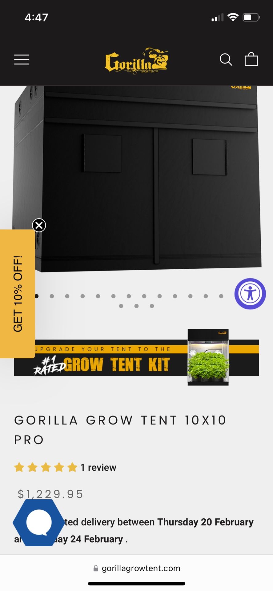 10 X 10 Gorilla Grow Tent
