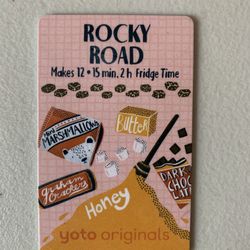 Rocky Road Yoto Baking Card 