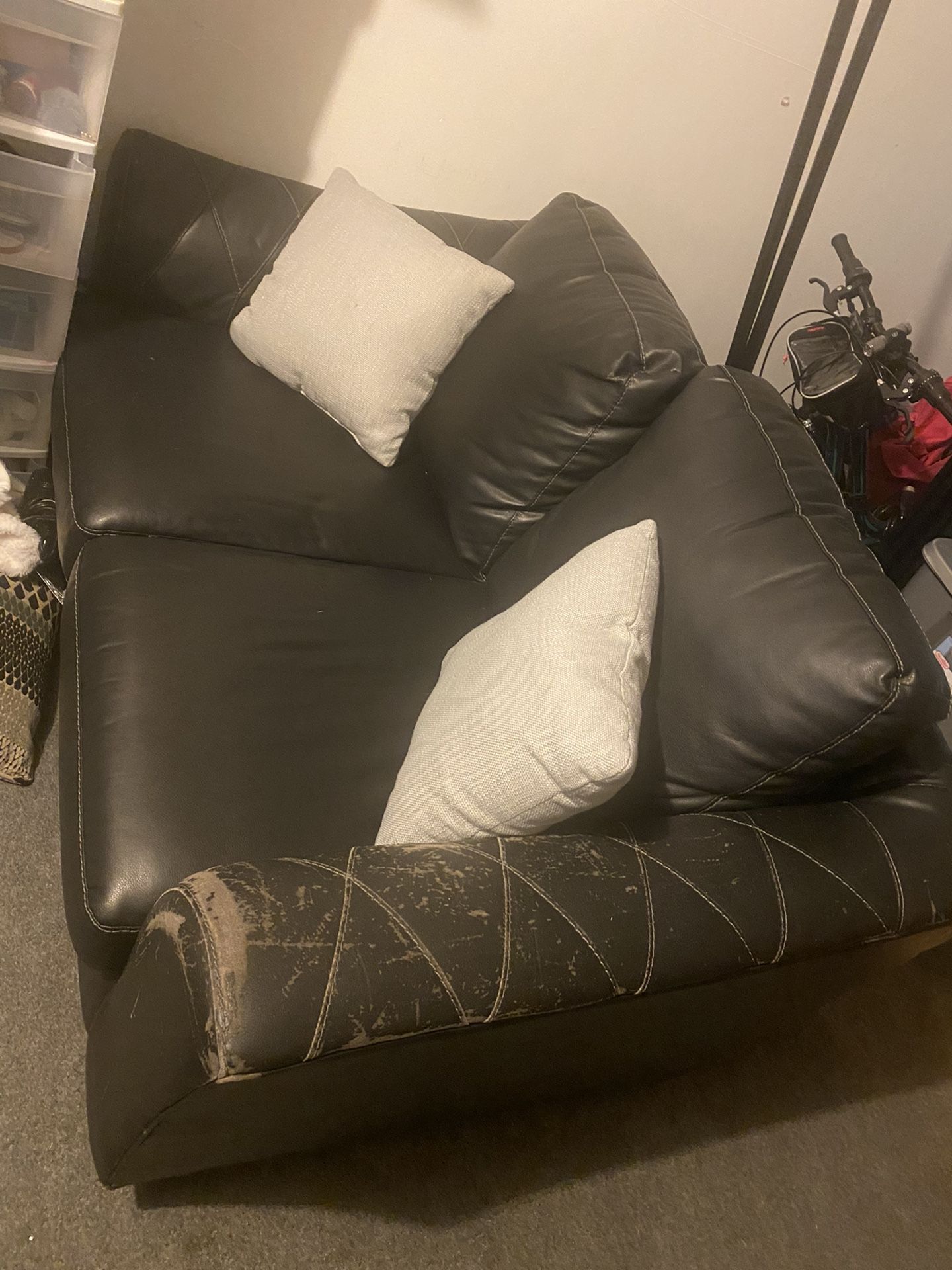 Loveseat And Barstools