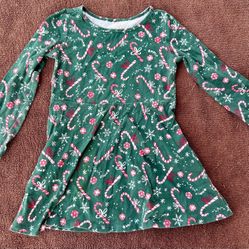The Children's Place 2T Christmas Candy Cane Dress