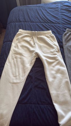 Nike Fleece Sweatpants Off-White and Dark Grey