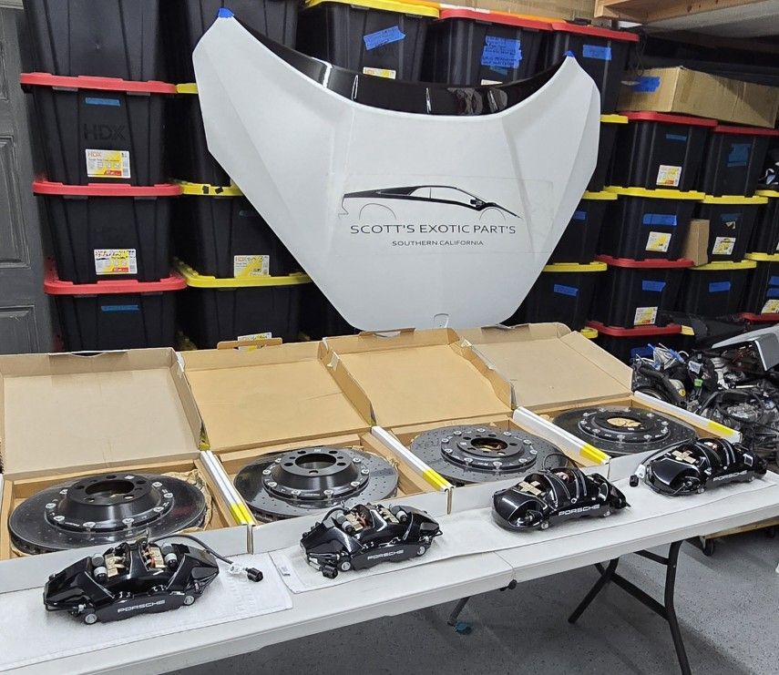 Porsche 911 992 Carbon Ceramic Brakes Rotors PCCB Package Set Black New ...