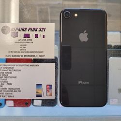 Black iPhone 8 128 AT&T Cricket Net10 Straight Talk