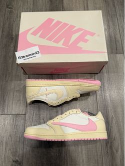 Air Jordan 1 Retro Low Travis Scott Shy Pink