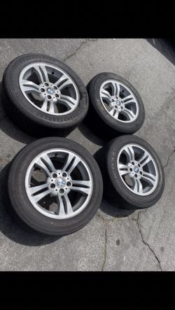 4 — 235/55r17 5x120 5x4.72 Stock BMW X3 X5 X1 Wheels Rims Tires!!!!!!!!!!!!!