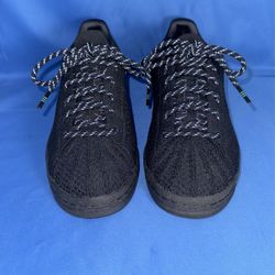 Size 5.5 Adidas Pharrell Williams Superstar Primeknit Sneakers Black Kid's Size 5.5 GX0195