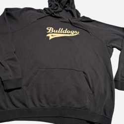 Nike Bulldogs Hoodie blue size XL