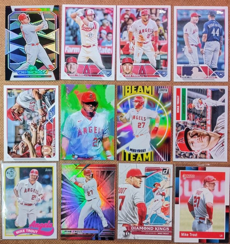 Nice Mike Trout 12 Card Lot