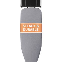 Full Size Ironing Board, Extra wide Foldable Iron Board, Heavy Duty Iron Rest, Height Adjustable & Space-Saving Folding Boards with Heat-Resistant Cov