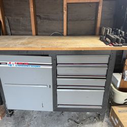 Work Bench With Storage