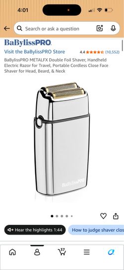 BaBylissPRO METALFX Double Foil Shaver