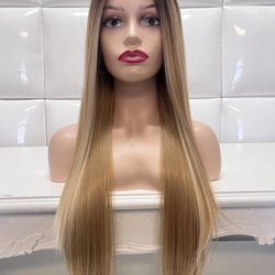 Synthetic Lace Wig-Honey Blonde Long Wig-$60 New-peluca Rubia Nueva