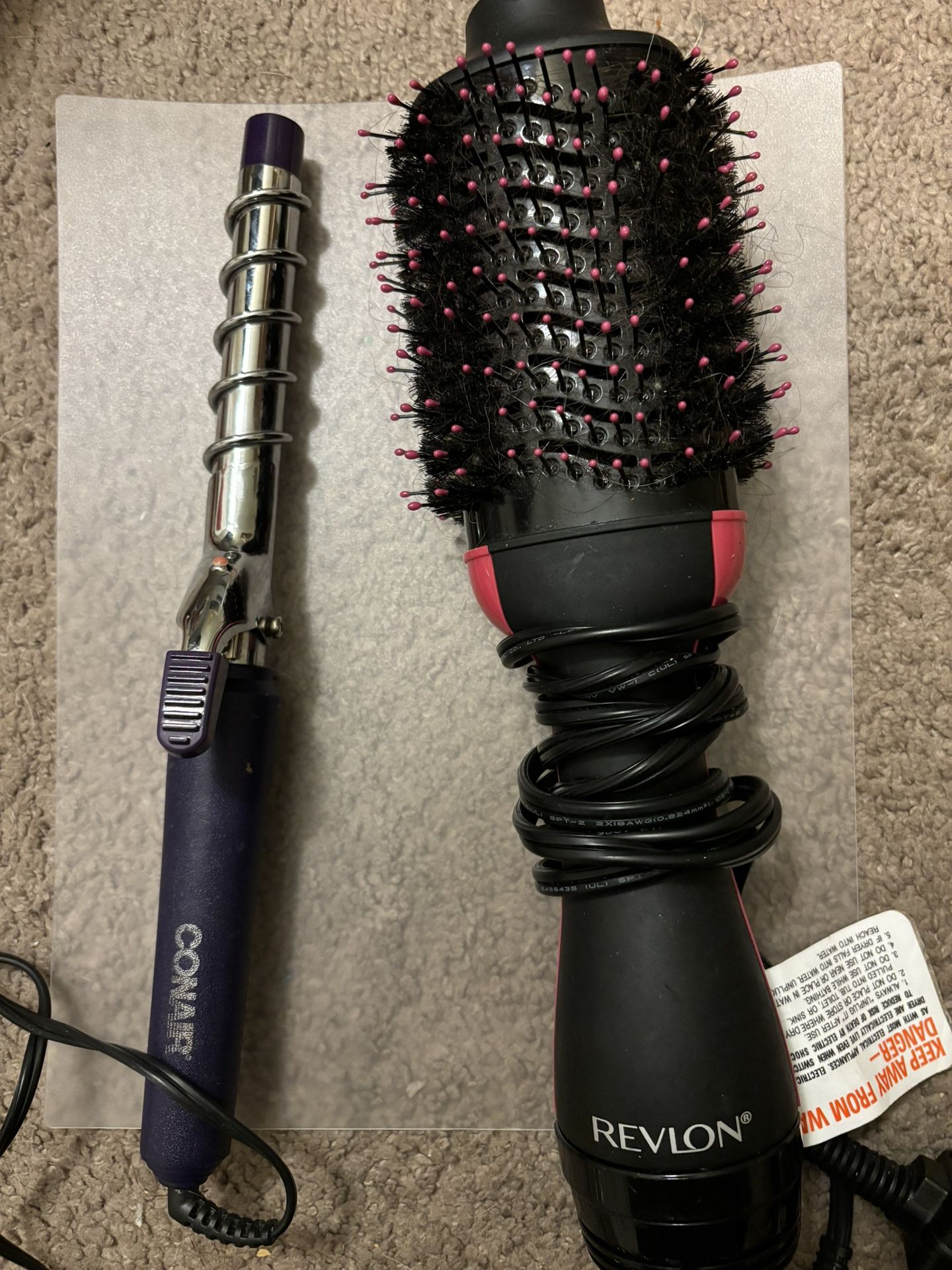 Hair Styling- Curling Iron And One Step Volumizer