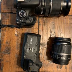 Canon Rebel T2i, EFS 18-55mm, EFS 17-55mm, 430 EXII, BG-8
