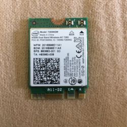 Intel 7265NGW Networking Card