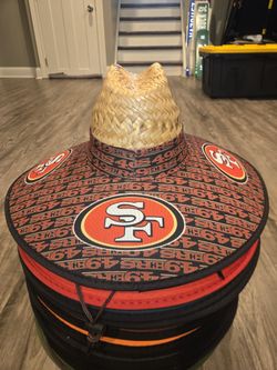 San Francisco 49ers Straw Hat Sombrero Cap Beach Festival Pool Summer Sports tools Lawn Party Gorra