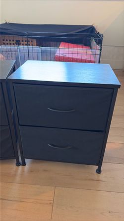 Black storage mini dresser cubes