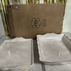 Princess House Set De 2 Charola Marbella Nuevas 