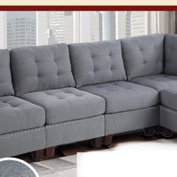 Grey Reversible Sectional New 