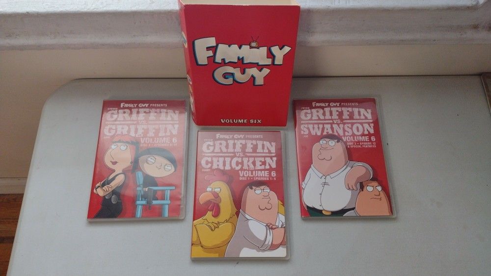 (DVD-3) COLLECTOR'S EDITION (2007/8) FAMILY GUY PRESENTS PETER GRIFFIN VS. SWANSON**VOLUME 6**OPEN BOX CONDITION**
