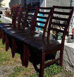 6 Solid Wood Dining Chairs