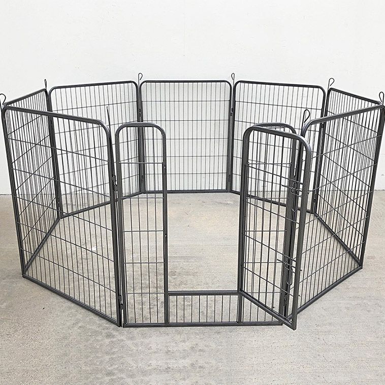 (New) $115 Pet Dog Playpen Heavy Duty Fence Gate 8-Panels X (40” Tall X 32” Wide)