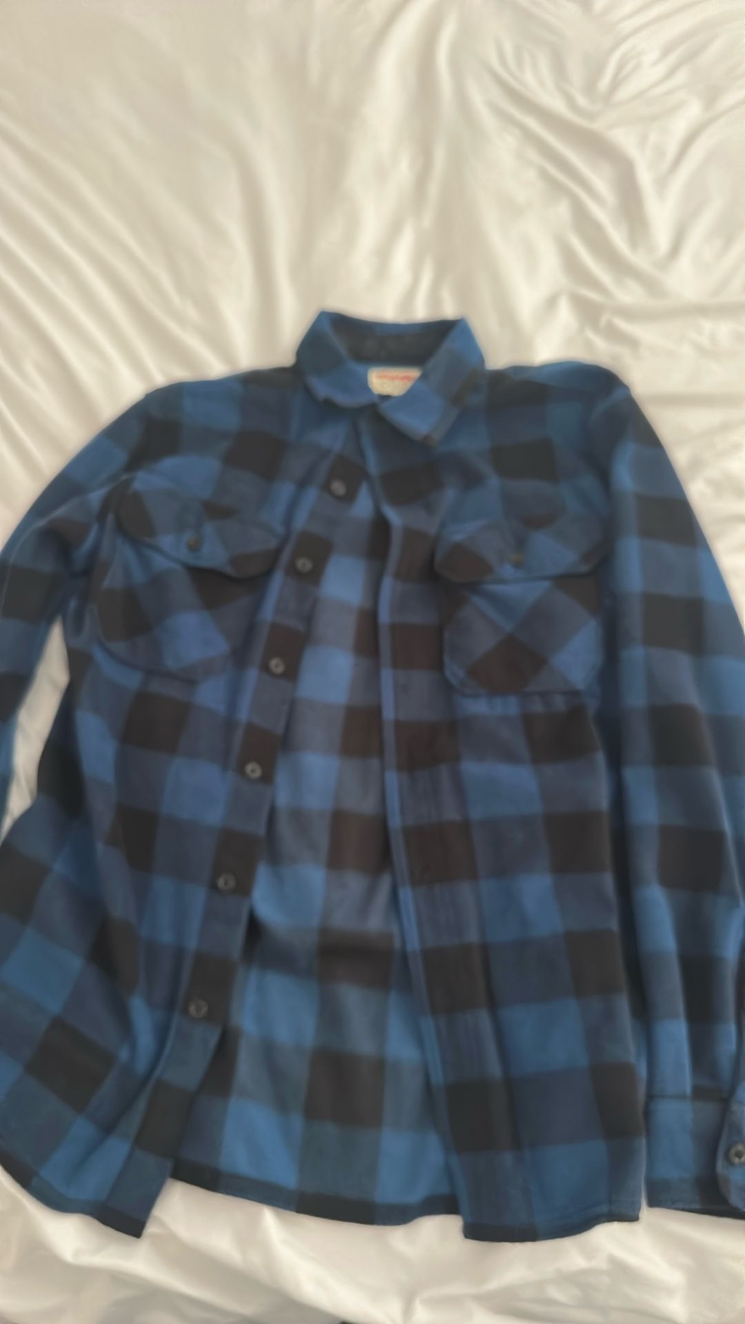 Black And Blue Wrangler Flannel