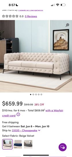 Luxury beige Sofa 