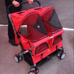 double pet/dog stroller