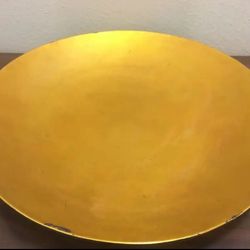 Elegant Gold Decorative Bowl 18”