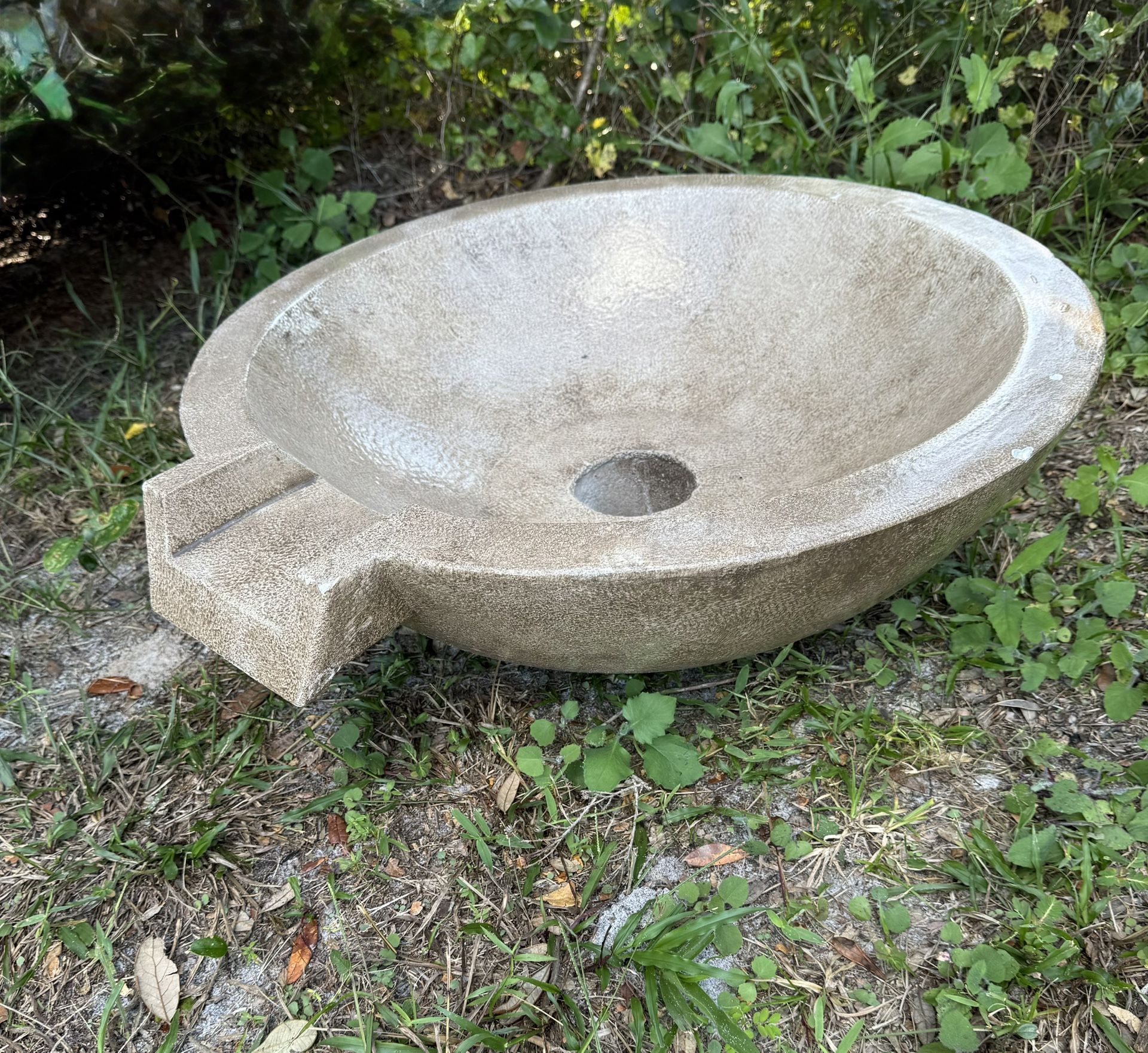 Pool Water Feature Bowl Fountain Or Planter, Sink, Etc. 27” Round