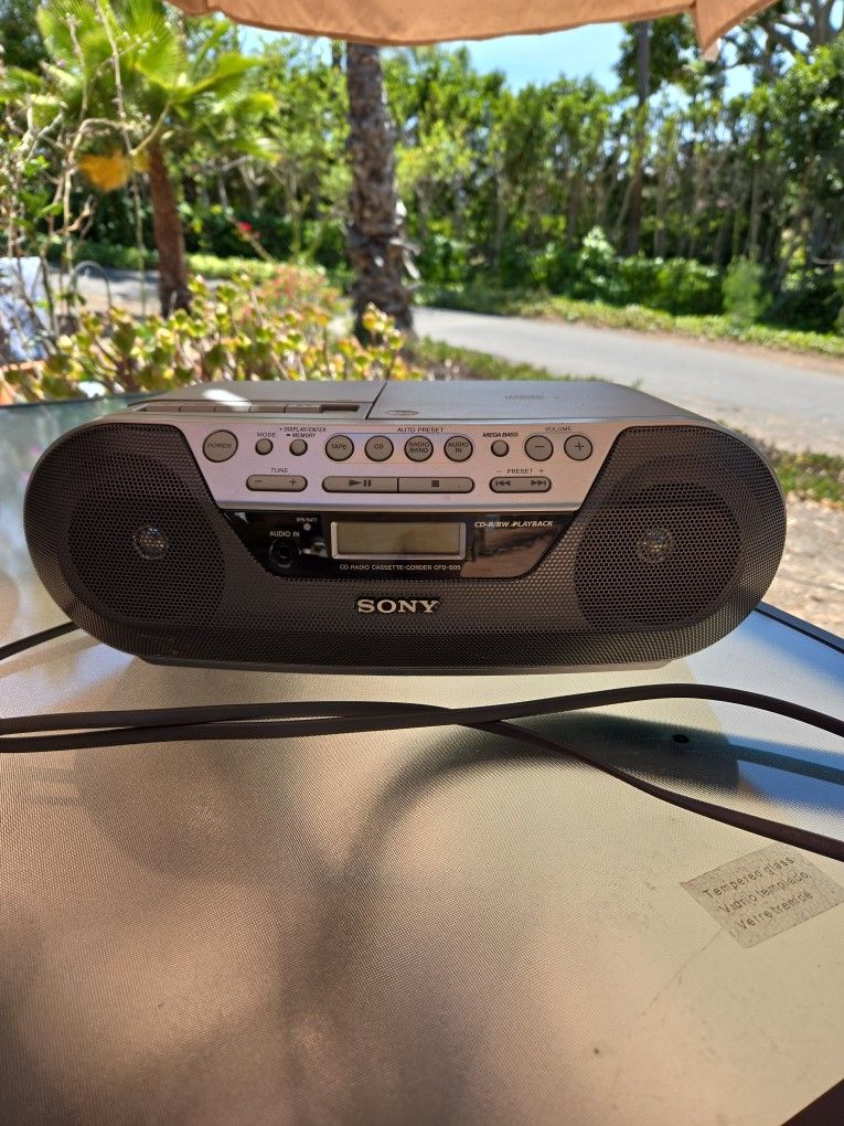 Sony Cassette And CD Player.