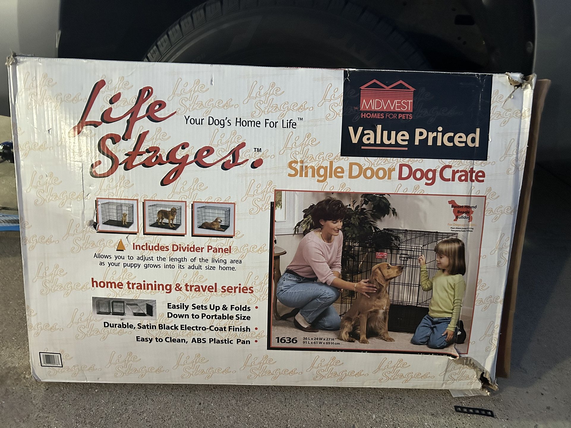 Midwest Life Styles Medium Dog Crate (up To 70 Lbs)