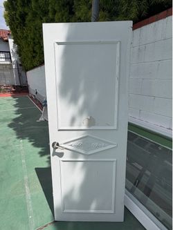 Solid Interior Panel Door – Decorative Design – 30” x 78” x 1.5”