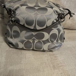 Coach Silver Purse 