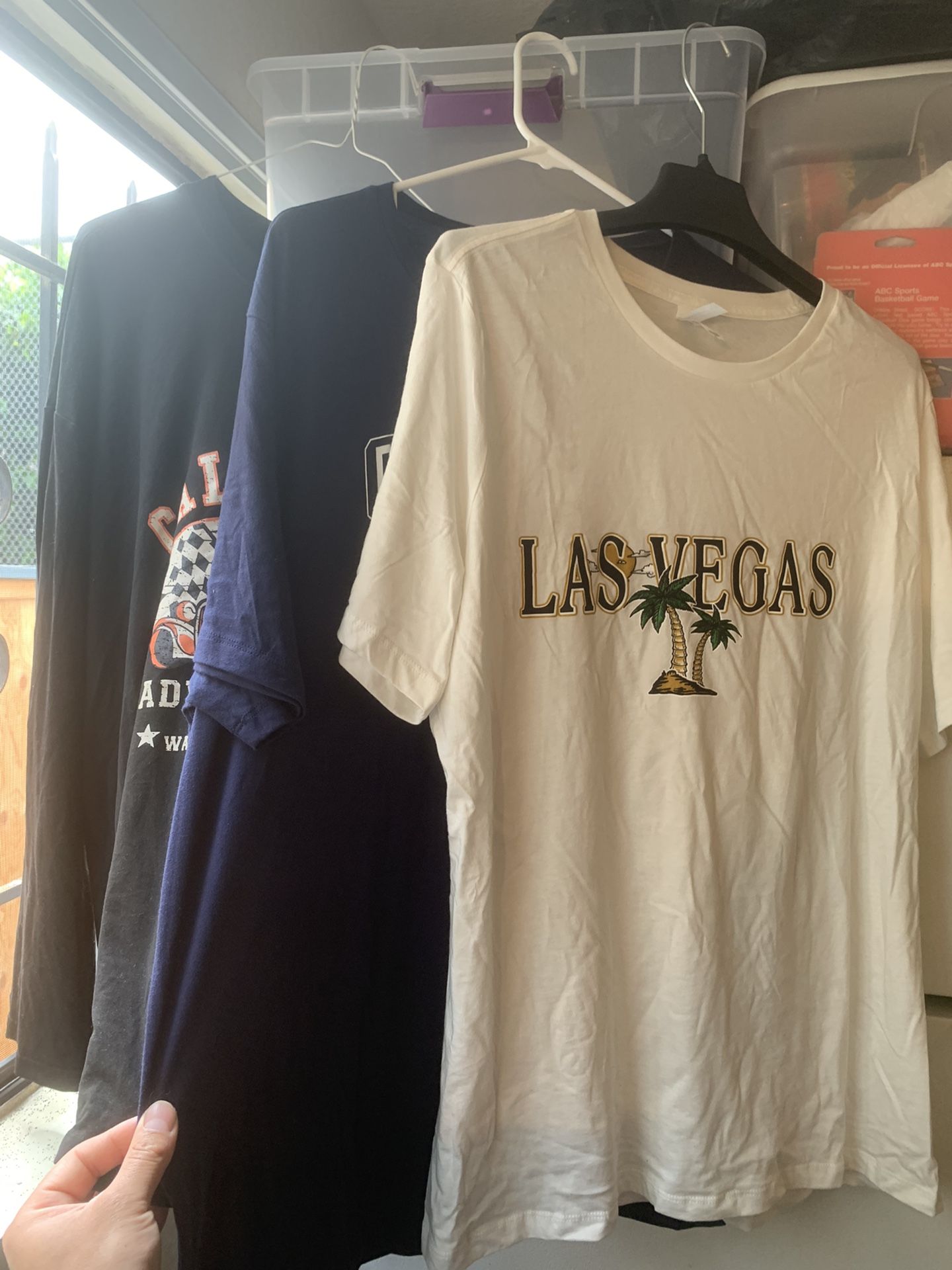 3 Shirts Bundle (shein Womens California Graphic T, Old Navy Womens 4th Of July Shirt, Las Vegas Bella Canvas Shirt)
