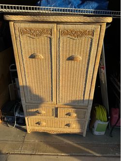 Pier 1 Imports Jamaica Collection wicker/rattan armoire