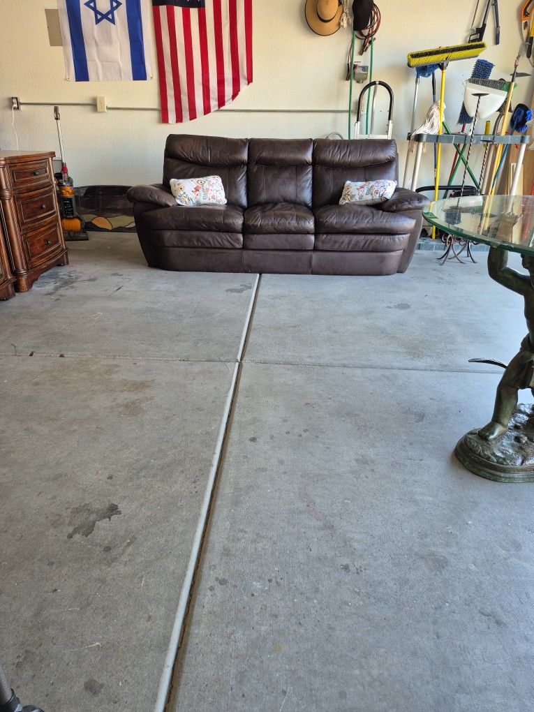 Leather couch