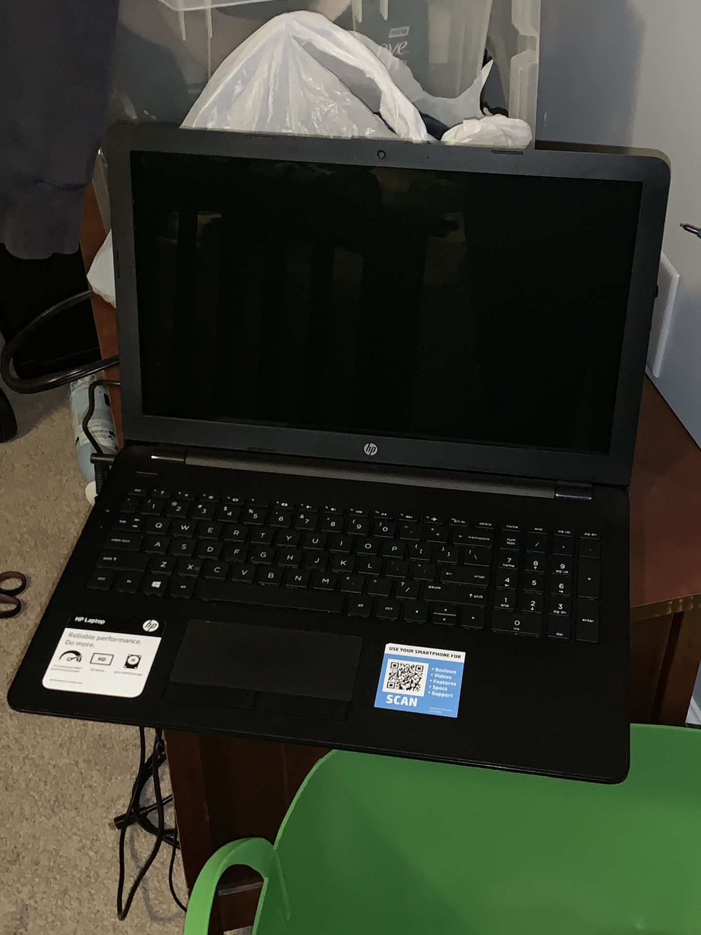 Hp laptop 15 inch 8gb m 500gb has no operating system best offer
