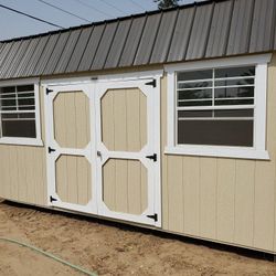 Old Hickory  Barn Shed -double Loft 