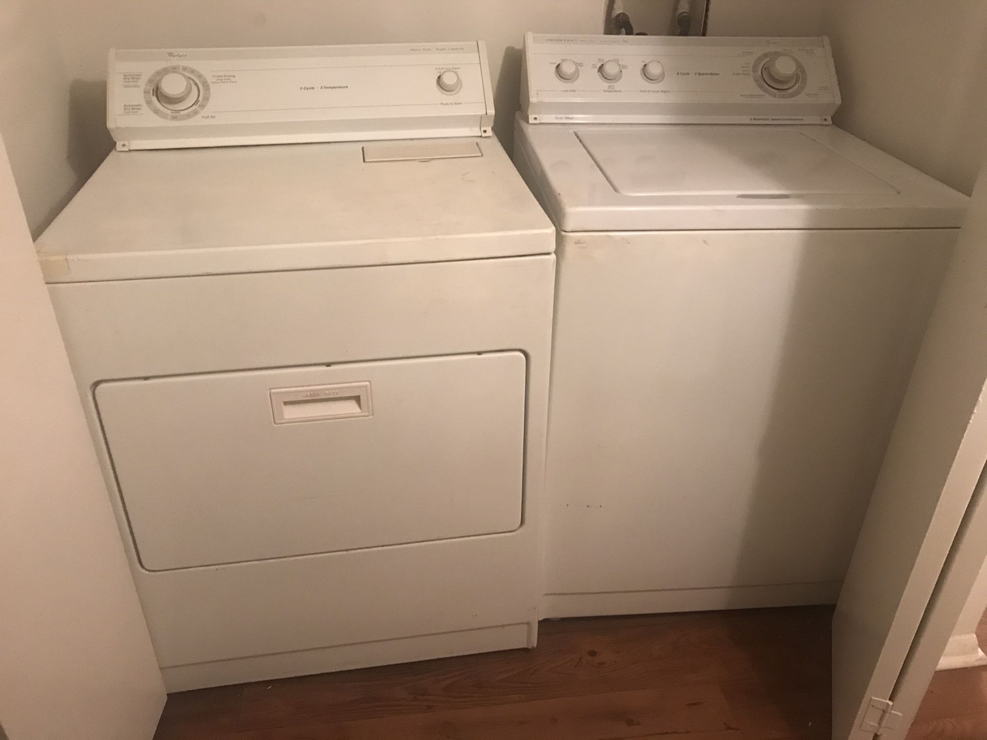 Washer and dryer