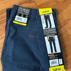 NWT Colorado Clothing men’s canvas pants Size 32x32