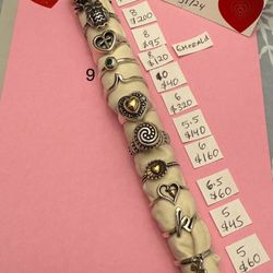 James Avery Rings Size And Price In The Picture 