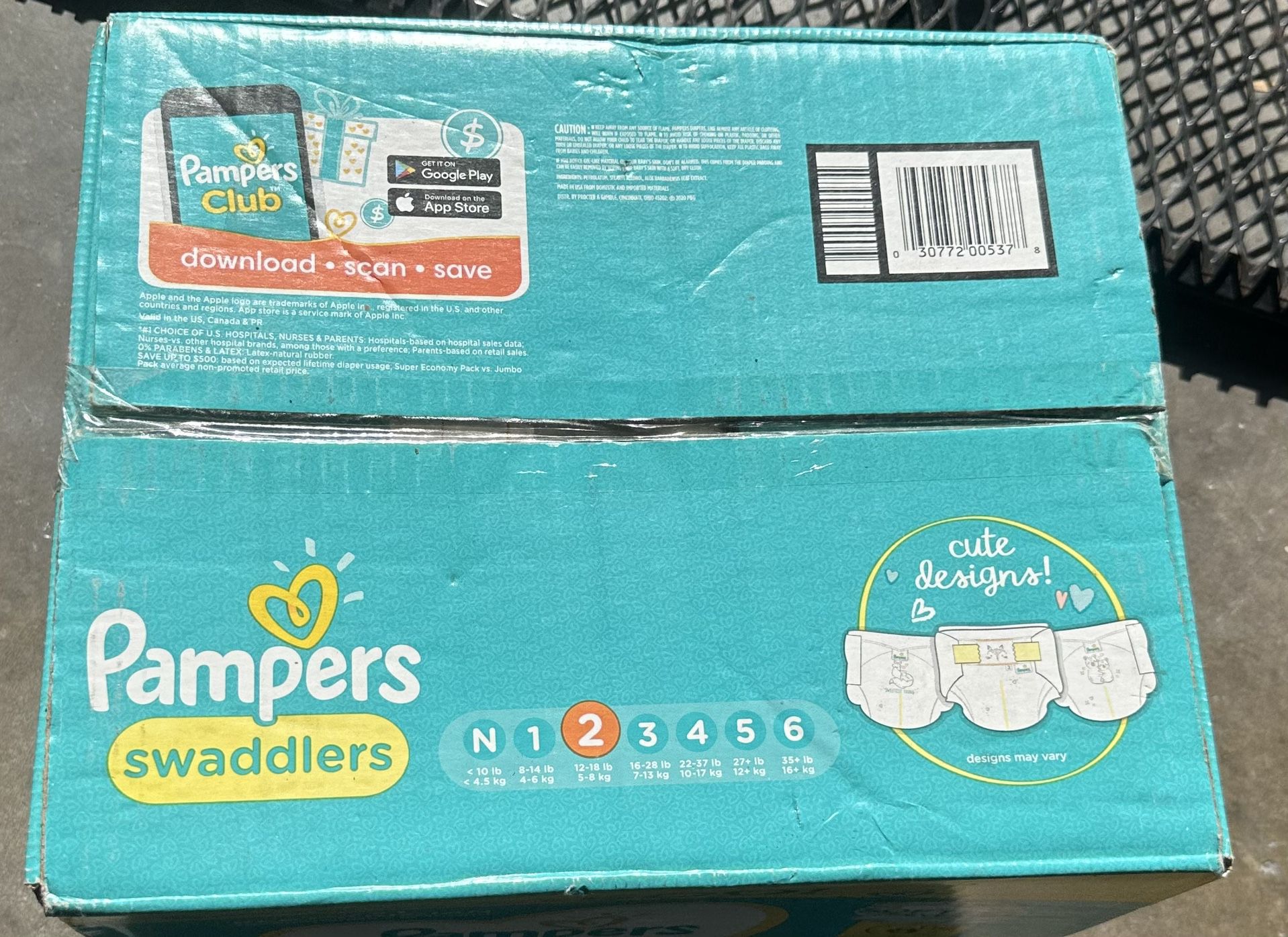 Pampers  Size 2 Diapers