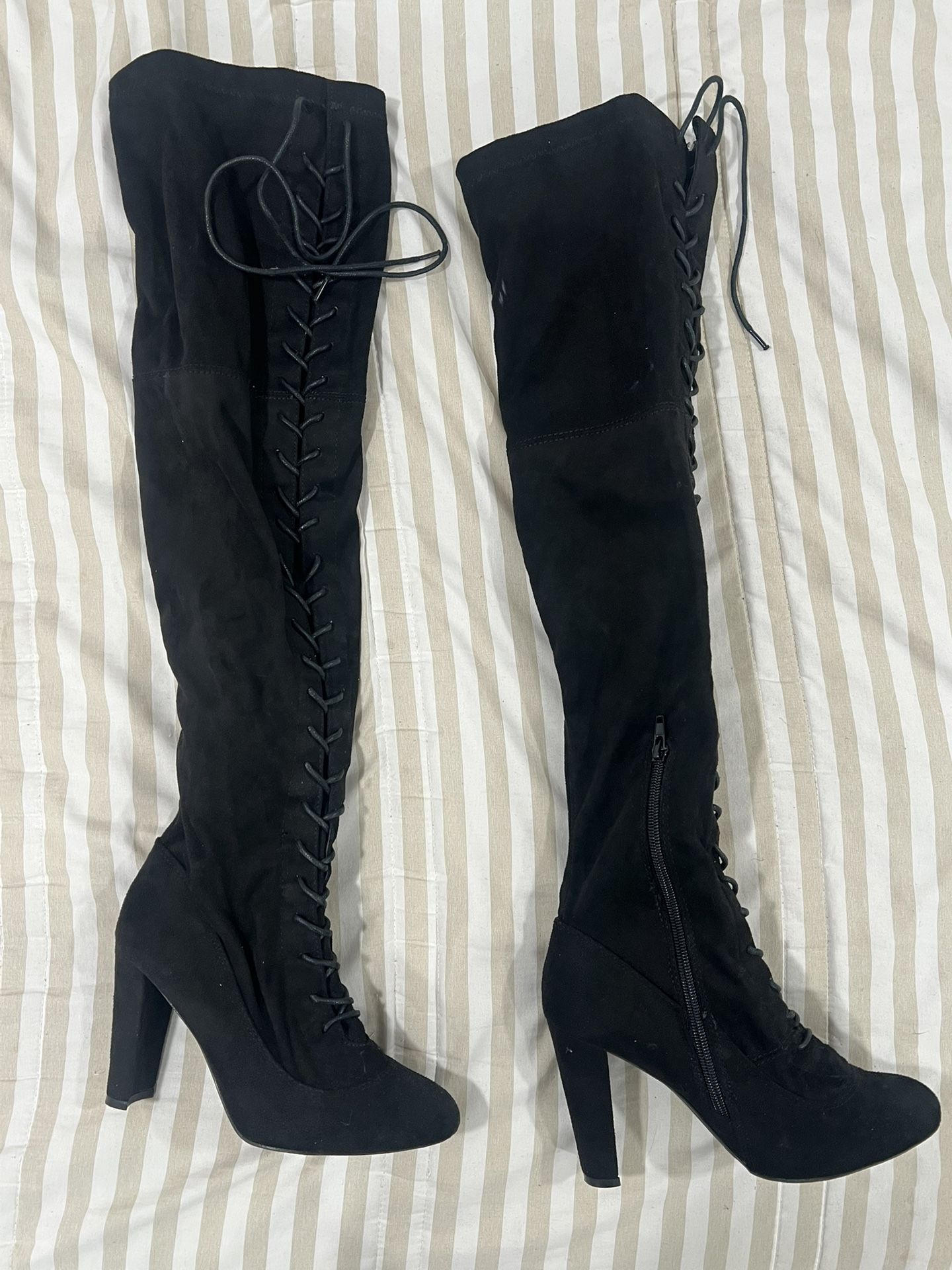 Suede Long Boots