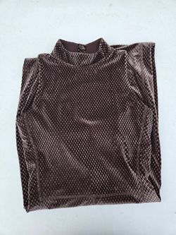 Velour Mock-Neck Jumpsuit