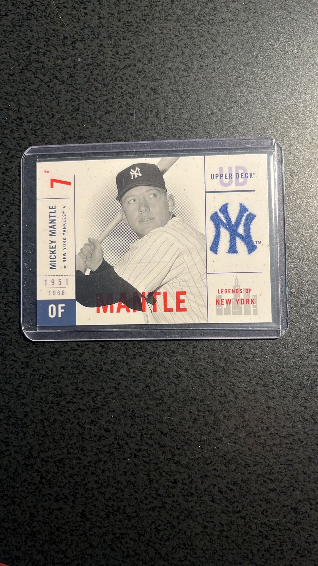 Mickey Mantle U.D. Legends of N.Y. Card