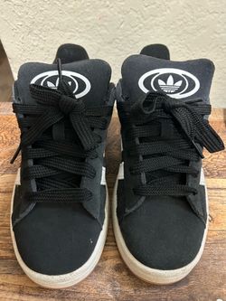 Adidas High-Top Sneakers Black Suede